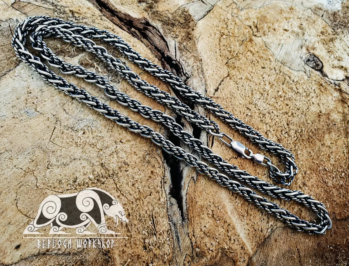 Filigree Viking Chain, Viking Necklace, Sterling Silver Viking Replica Chain, Norse Necklace, Viking Jewelry, Norse Jewelry,  Norse mythology gift